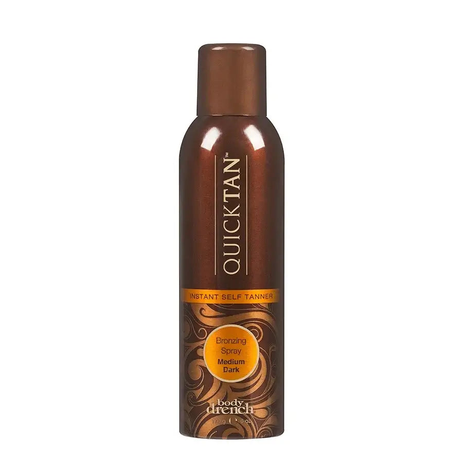 Spray Autobronceante Quick Tan para un bronceado natural y de larga duración, ideal para eventos especiales. Envío a todo Chile.