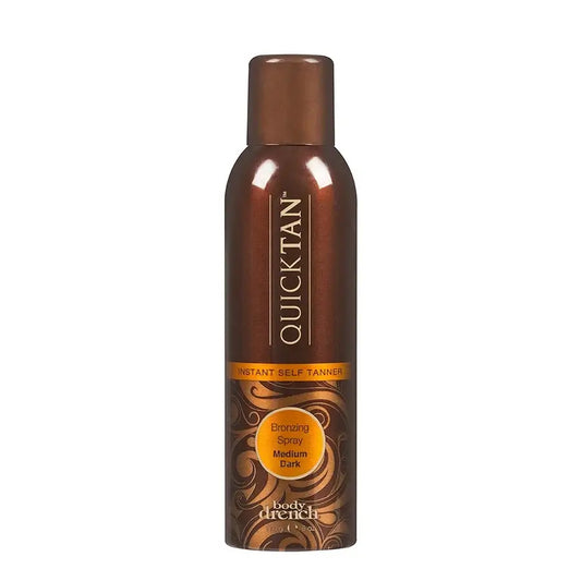 Spray Autobronceante Quick Tan para un bronceado natural y de larga duración, ideal para eventos especiales. Envío a todo Chile.