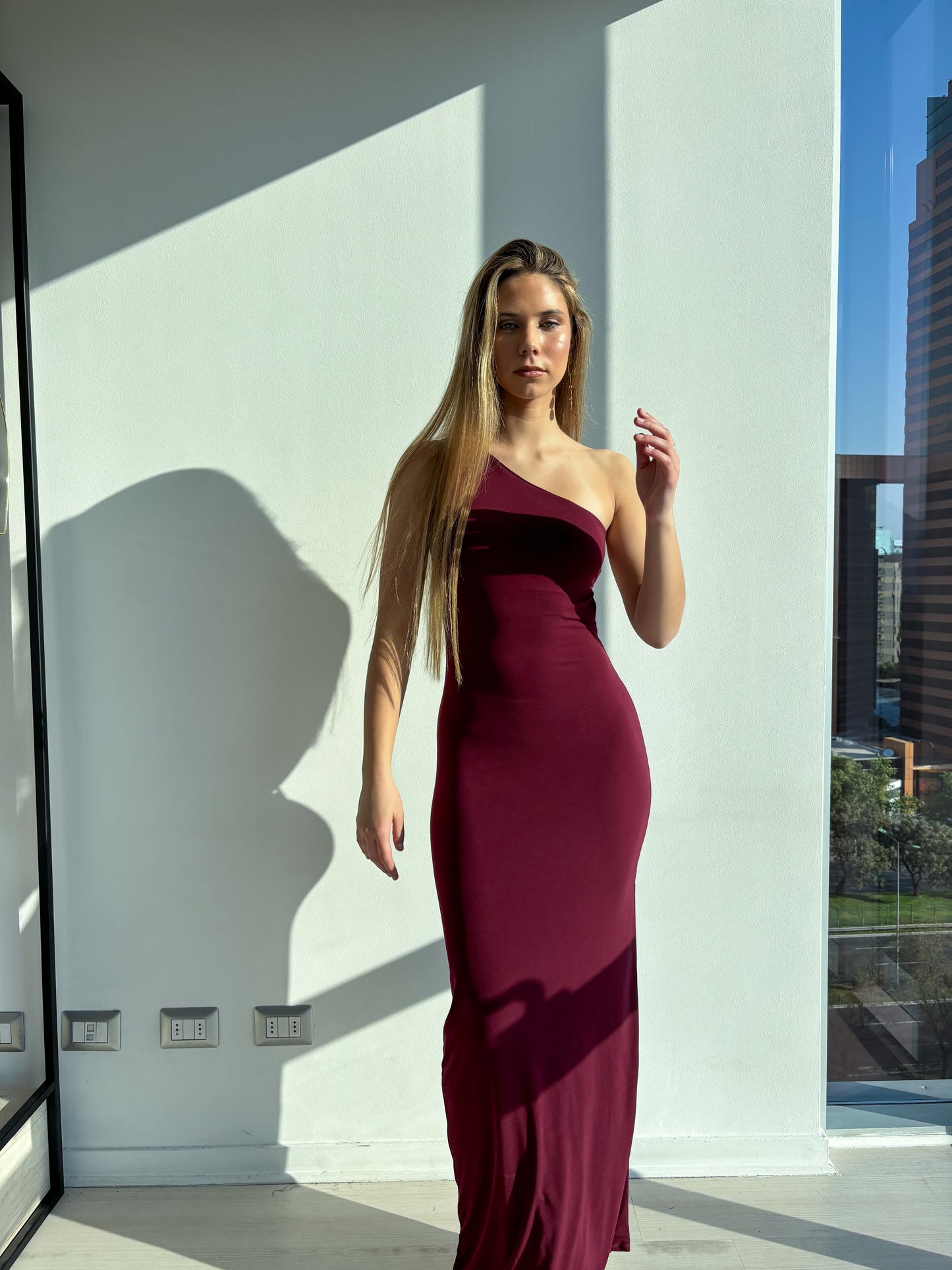 Vestido Gianna Burdeo