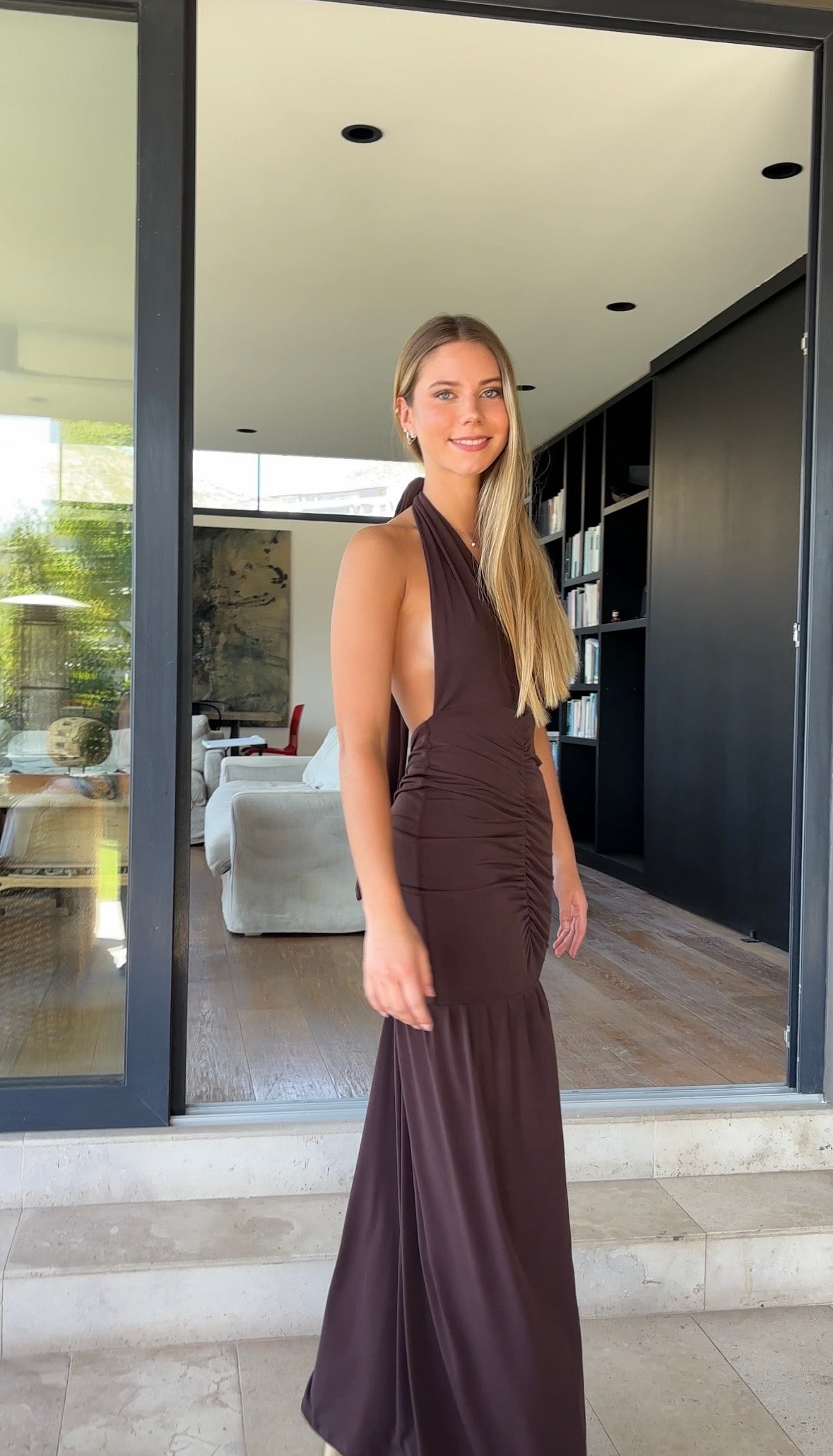 Vestido Simona Café