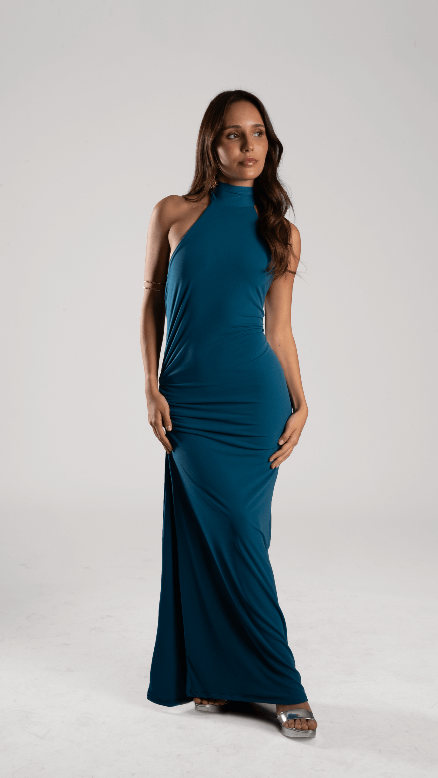 Vestido Carmina Petróleo