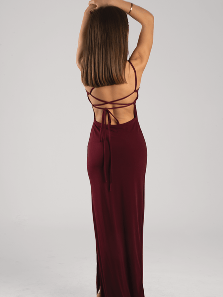 Vestido Gianna Burdeo