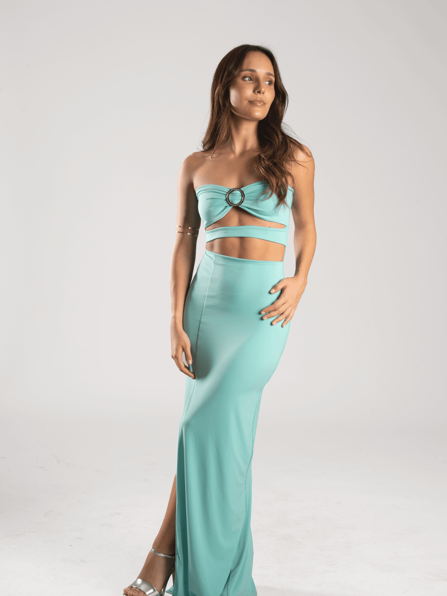 Vestido Isabella Turquesa