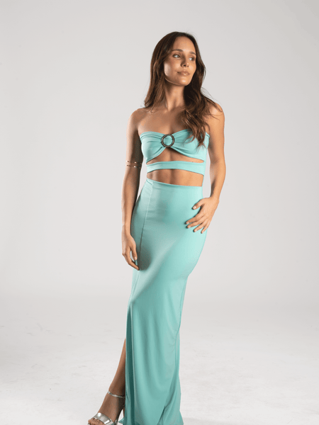 Vestido Isabella Turquesa